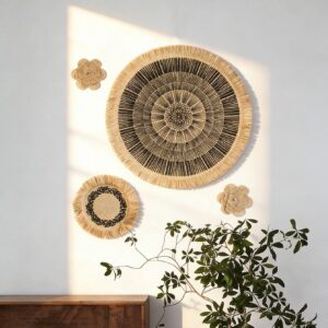 Round Jute Wall Hanging