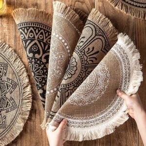 Round Jute Table Mat